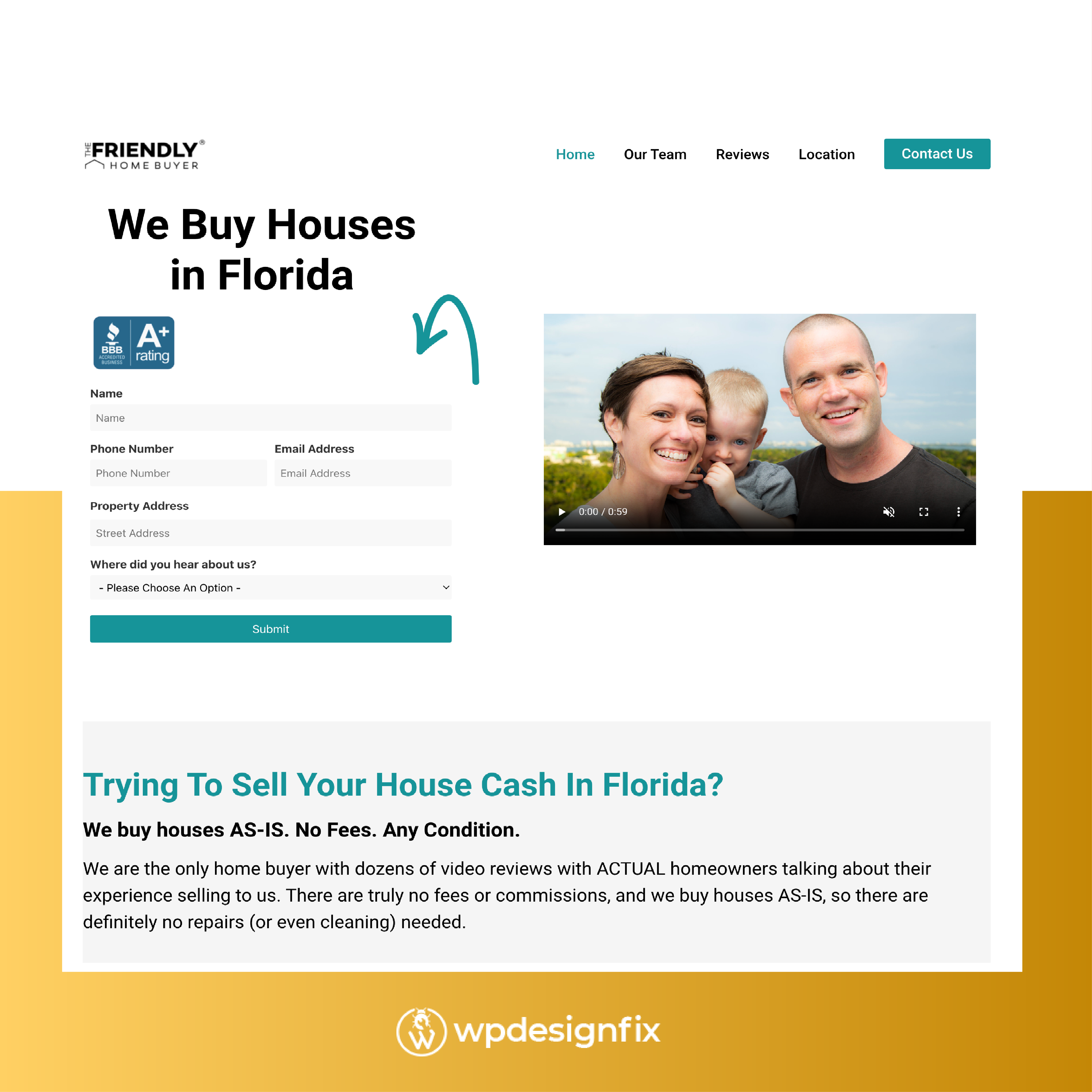 WordPress Website Design for Home Buyers in Florida